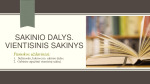 Sakinio dalys projektas 1