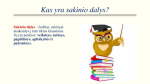 Sakinio dalys projektas 2