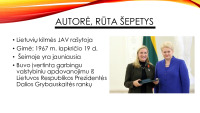 Šepetys „Tarp pilkų debesų“ knygos pristatymas 2