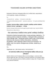Tiesioginės kalbos skyrybos ypatybės 1