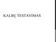 Kalbų testavimas