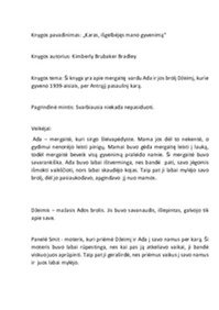 „Karas, išgelbėjęs mano gyvenimą“ knygos aprašymas 1