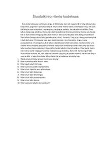 Šiuolaikinio riterio kodeksas 1