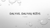 Dalyvis ir jo rūšys 1