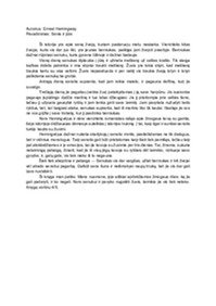 Knygos aprašymas „Senis ir jūra“ 1