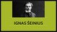 Rašytojas Ignas Šeinius