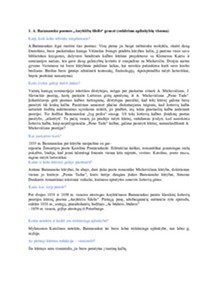 Baranausko poemos „Anykščių šilelis“ genezė sukūrimo aplinkybių visuma 1