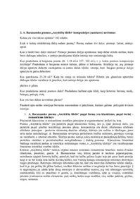 Baranausko poemos „Anykščių šilelis“ genezė sukūrimo aplinkybių visuma 2
