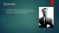 Ignas Šeinius Biografija ir kūryba skaidrės 2