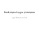Knygos pristatymas „Pabėgimas“