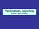 Veiksmažodžių pagrindinių formų žodynėlis