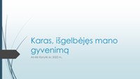 Skaitytos knygos pristatymas „Karas, išgelbėjęs mano gyvenimą“ 1