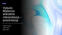 Vytauto Mačernio eilėraščio interpretacija „Žiemos sonetai“ 1