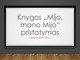 Knygos pristatymas „Mijo, mano Mijo“
