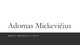 Žymus rašytojas: Adomas Mickevičius