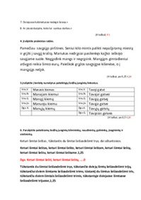Įvardis ir skaitvardis kontrolinis darbas 7 klasei 2