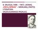 B. Sruogos likimas: Vaizduojamasis pasaulis „Dievų miškas“