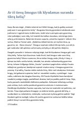 Ar iš tiesų žmogus tik klysdamas suranda tikrą kelią? 1