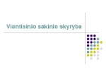 Vientisinio sakinio skyryba konspektas 1