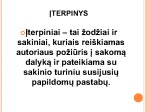 Įterpiniai 2