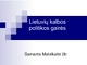 Lietuvių kalbos politikos gairės