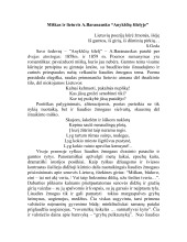 Miškas ir lietuvis A.Baranausko Anykščių šilelyje 1