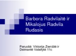 Barbora Radvilaitė ir Mykalojus Radvila Rudasis 1