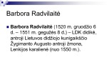 Barbora Radvilaitė ir Mykalojus Radvila Rudasis 2