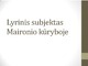 Lyrinis subjektas Maironio kūryboje