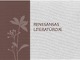 Renesansas Literatūroje skaidrės