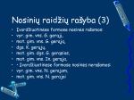 Nosinių raidžių rašyba 3