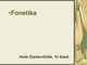 Fonetika skaidrės
