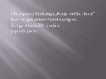 Knygos „RONJA PLĖŠIKO DUKTĖ“ pristatymas 2