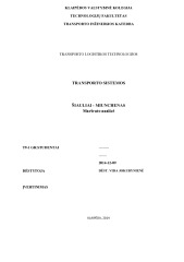 Transporto sistemos - maršruto analizė 1