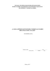 UAB Klaipėdos konteinerių terminalo darbo organizavimo analizė 1