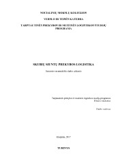Skubių siuntų prekybos logistika 1