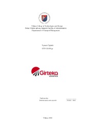 Project work Girteka 1