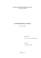 Gamybinė įmonės logistika 1