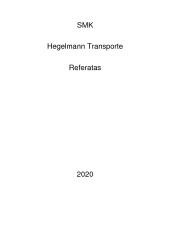 Įmonės „Hegelmann Group“ įmonės veikla 1