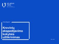 Krovinių ekspedijavimo kokybės užtikrinimas 1
