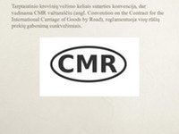 Tarptautinio krovinių vežimo keliais sutarties konvencija CMR 2