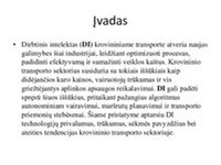 Dirbtinio intelekto panaudojimas krovininiame transporte 2