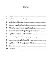 Verslo logistikos tendencijos Lietuvoje 2