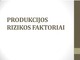 Produkcijos rizikos faktoriai