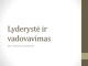 Lyderystė ir vadovavimas