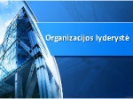 Organizacijos lyderystė 1