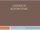 Lyderis ir autoritetas