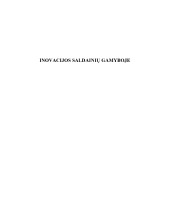 Inovacijos saldainių gamyboje 1