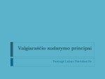 Valgiaraščio sudarymo principai 1