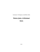 Maisto įtaka virškinimui Sūris 1